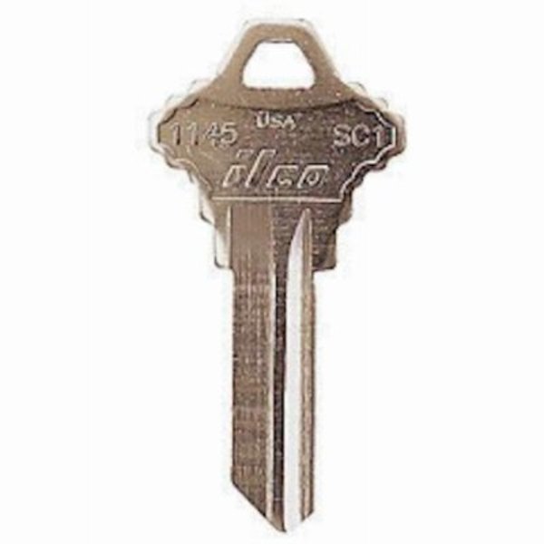 Kaba Ilcorp SC1 Schlage Key Blank SC1-NP-250